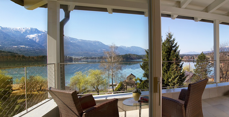 Aussicht vom Wellnessbereich